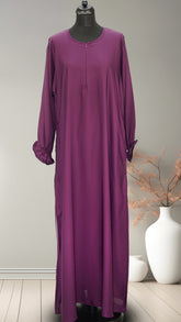 Classic Elastic Sleeve Abaya
